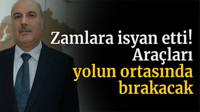 Zamlara isyan etti! Araçları yolun ortasında bırakacak